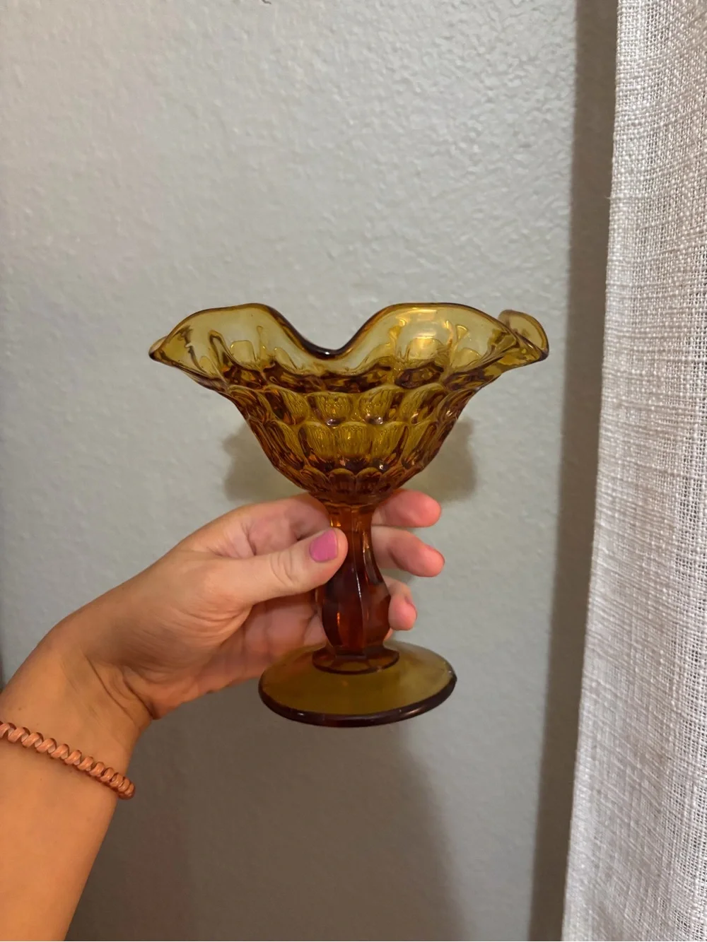 Fenton Glass Compote Bowl - Vintage